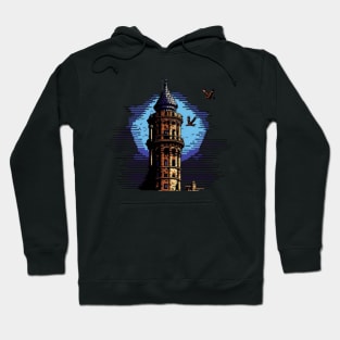 Galata Tower Pixel Art Hoodie